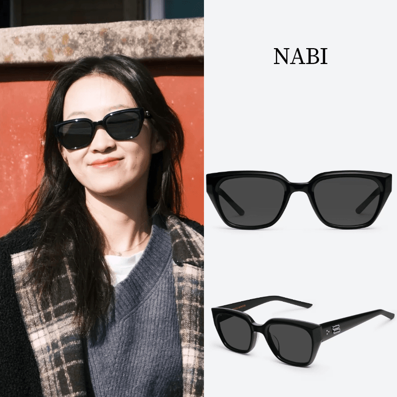 Kính râm GEN MONSTE NABI Kính mắt Acetate màu đen [3001]