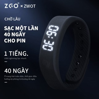 ZGO Vòng đeo tay thông minh đồng hồ báo thức rung không tiếng ồn cho ký túc xá đồng hồ bấm giờ chạy bộ và tập thể dục đồng hồ thể thao 660X