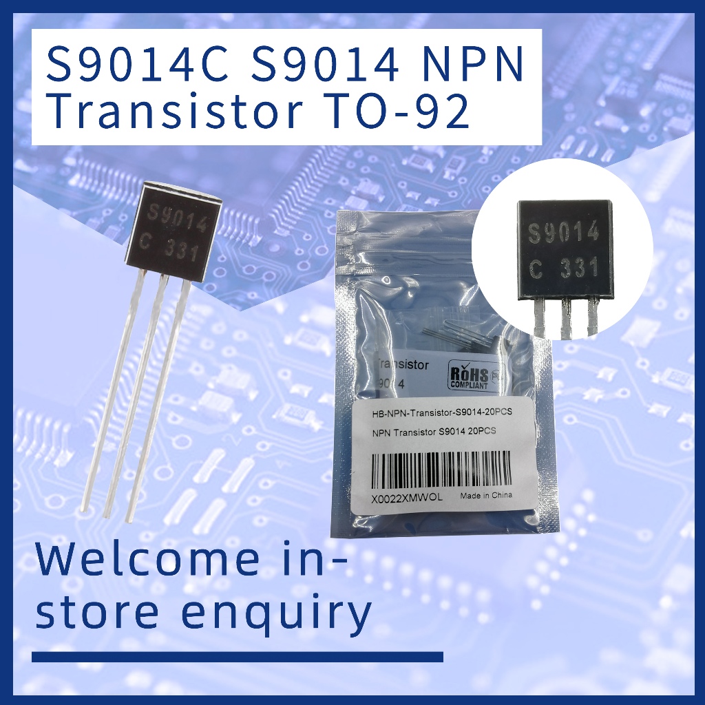 20-100 CÁI S9014C S9014 NPN Transistor TO-92 45V 100MA 400mW
