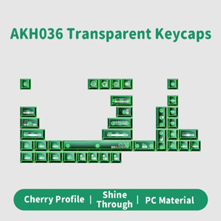 Akh036 Keycaps trong suốt PC Cherry Profile Keycap Custom Keycaps Tương thích với Cherry Gateron MX Switch