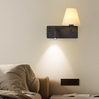AIMI Với Cổng Usb Đèn Pha Có Công Tắc Đầu Giường Đèn Đọc Sách Treo Tường Trang Trí Nhà Cửa Phòng Khách Phòng Ngủ Đèn Treo Tường