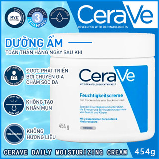 Cerave dưỡng ẩm Kem dưỡng ẩm dành cho da khô Cerave Daily Moisturizing Cream khối lượng 454g - Hẻm Cosmetic