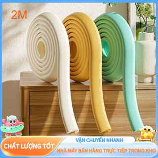 Chất lượng tốt🤗Cuộn 2m Mút Xốp Bọc Cạnh Bàn Ghế Giường Tủ Bảo Vệ An Toàn Cho Bé Cuộn Miếng Xốp Bọc Cạnh Bàn Dày dặn Dây Cao Su Che Bịt Cạnh Bàn, Ghế An Toàn Cho Bé
