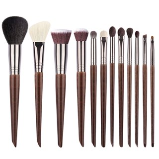 Ovw 12 Chiếc Bộ Cọ Trang Điểm Bộ Cọ Nền Bột Blusher Bàn Chải Đường Viền Bàn Chải Bút Kẻ Mắt XQ12 Chiếc