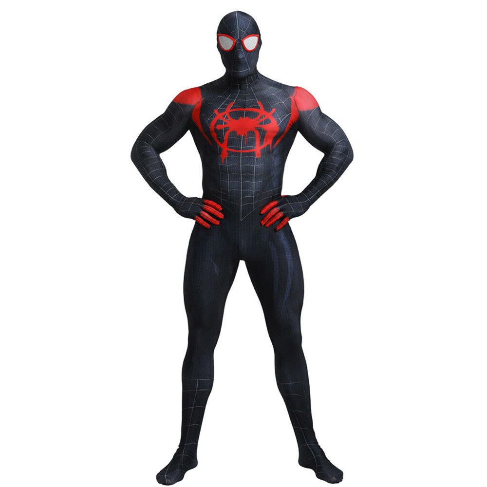 bộ đồ người nhện figure spider man miles morales cosplay spiderman