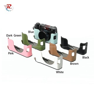 Túi đựng nửa hộp đựng máy ảnh bằng da sang trọng cho máy ảnh Fujifilm X100V