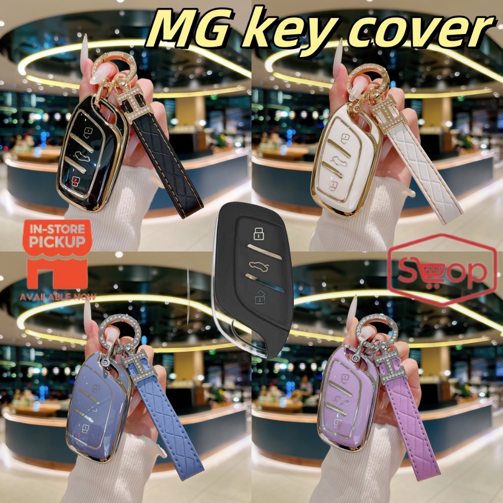 Hộp chìa khóa từ xa ô tô TPU mềm phù hợp cho SEG MG ZS EV MG6 EZS HS EHS 2019 2020 Roewe RX5 I6 I5 R