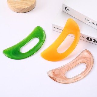 Gua Sha Ban Cột Sống Cổ Tử Cung Massage Toàn Thân Scimitar Nhựa Kinh Tuyến Cầm Tay Cạo Mát Xa Guasha Board Nhựa Tổng Hợp Scrunchy Aping Board Massage Dụng Cụ