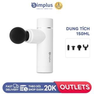 Máy Massage Cầm Tay Simplus JMQH001 Với 4 cấp độ điều chỉnh,Kết hợp 4 đầu massage chuyên dụng -Bảo Hành 12 Tháng