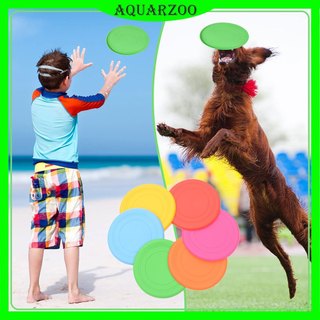 Aquarzoo Chó Frisbee Ném Đồ Chơi Bay Đĩa Silicon Chống Cắn Huấn Luyện Đồ Dùng Cho Thú Cưng Tương Tác