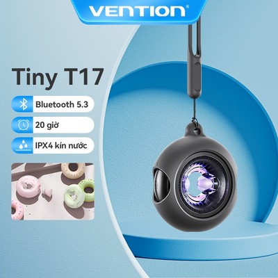 Tai nghe Bluetooth không dây thực sự Vention Tiny T17 Hợp chất màng Doughnut Đèn thở cho Xiaomi Vivo Samsung Huawei