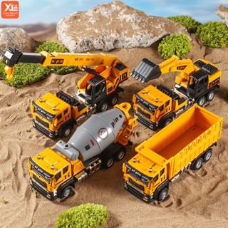 Diecast Kỹ Thuật Xe Cứu Hỏa Động Cơ Máy Xúc Trộn Đổ Xe Mô Hình Mô Phỏng Hợp Kim Đầu Dumper Tàu Tiếp Liệu Đồ Chơi Cho Trẻ Em Bé Trai