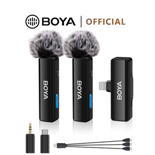 BOYA BOYALINK A1/A2 micro không dây mic thu âm cài áo chống ồn Thích hợp cho iphone Type-C 3.5