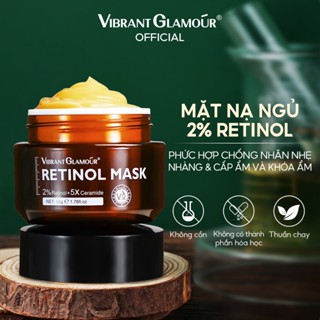  Mặt nạ ngủ 2% Retinol VIBRANT GLAMOUR Làm trắng da Chống lão hóa Dưỡng ẩm làm săn chắc da 50g 