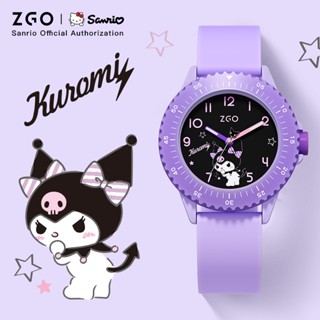 Đồng hồ thạch anh ZGO x Sanrio Kuromi Phát sáng Chống nước Nữ sinh 2153
