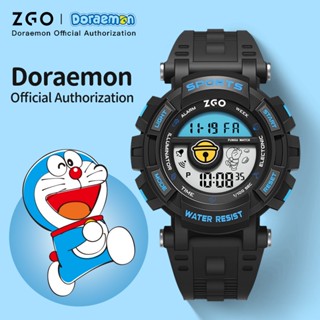 Đồng hồ bé trai ZGO x Doremon đồng hồ trẻ em Nam nữ Điện tử Phát sáng Chống nước Quà tặng Học sinh 8905
