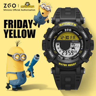 Đồng hồ trẻ em ZGO x Minions đồng hồ điện tử chống nước phát sáng Minions dễ thương hộp quà 890