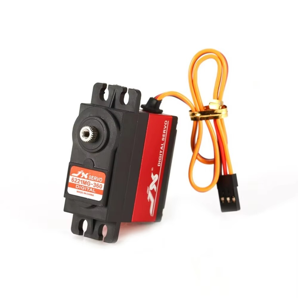Jx Servo PDI-6221MG-360 Servo kỹ thuật số 20KG Mô-men xoắn lớn 360 độ cho 1 / 10 1 / 8 RC Xe thuyền 