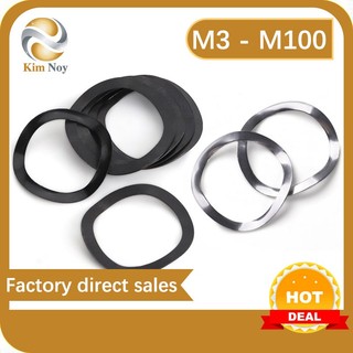 Miếng đệm sóng bằng thép không gỉ 304 sóng lò xo mang vòng đệm lò xo kim loại M3M4M5M6M8M10 ~ M100