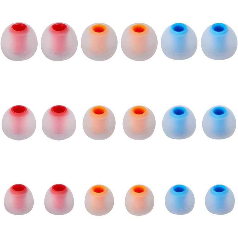 Đầu tai nghe nhét tai bằng silicon mềm Đầu thay thế phù hợp cho tai nghe nhét tai (Lỗ trong từ tai nghe 3,8mm - 4,2mm) 9 cặp S / M / L