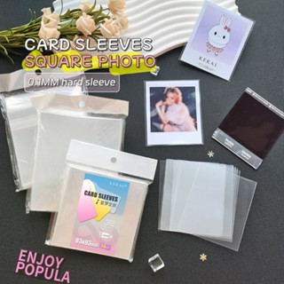 Blackpink 【 Kekal INSTAX / POLAROID PHOTOCARD SLEEVE 】 BLACK PINK JISOO SOLO ROLO SQUARE ẢNH TỨC THỜI GIAN BÊN TRONG TAY BẢO VỆ ĐÔI DECK TOPLOARDER K-POP THẺ GIỮ