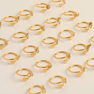 Nhẫn chữ cái ban đầu giữ màu cao, nhẫn 26 chữ cái, vòng đuôi hình trái tim ba chiều, mở chữ A-Z có thể điều chỉnh, thép titan không phai màu