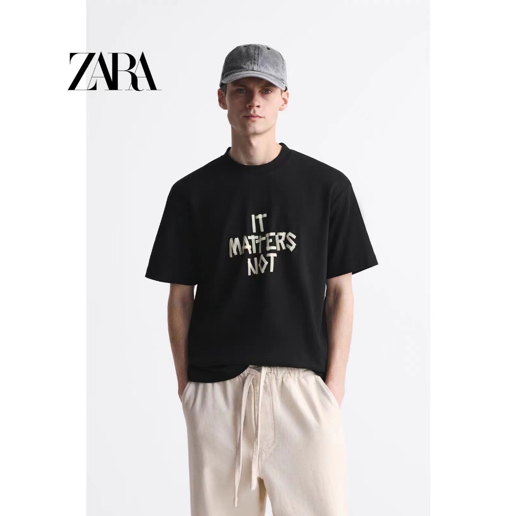 Áo thun nam in hình ZARA mới 0679416 800