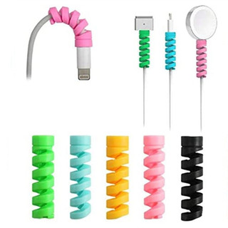 1 cái cáp xoắn ốc dây điện thoại usb vỏ cáp sạc Tai Nghe USB Hình Xoắn Ốc Bọc Bảo Vệ Dây Cáp Sạc cho iphone android loại c