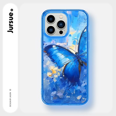 Ốp lưng JURSUE dễ thương đẹp độc lạ thời trang mềm chống bẩn màu Cho iPhone 16 15 14 13 12 11 Pro Max SE 2020 X XR XS ip 8 7 Plus kute Y5366Q