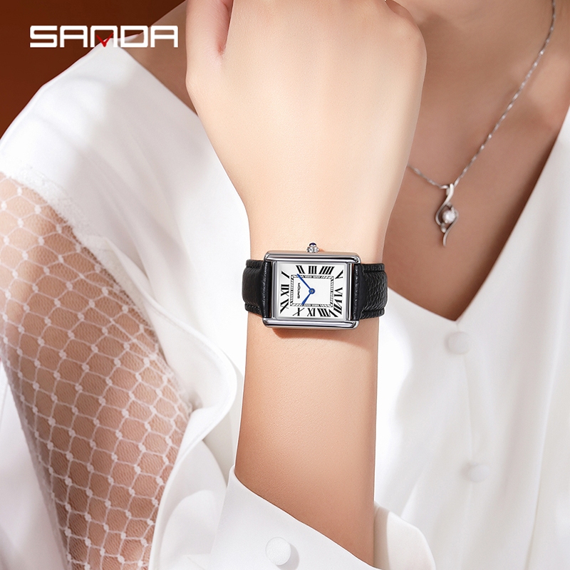 Sanda 1108-9031 Đồng hồ đeo tay nữ thạch anh thường ngày dành cho doanh nhân thời trang và quyến rũ