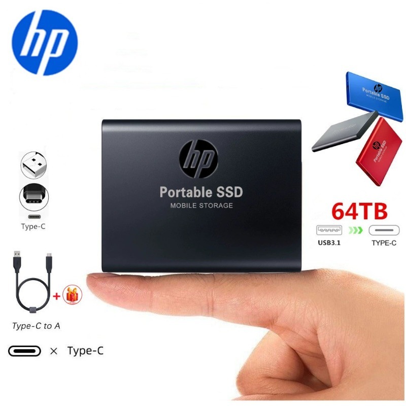 64tb 32TB MiNi Ổ cứng thể rắn gắn ngoài tốc độ cao di động 16TB 8TB 2TB 1TB SSD thiết bị lưu trữ di 