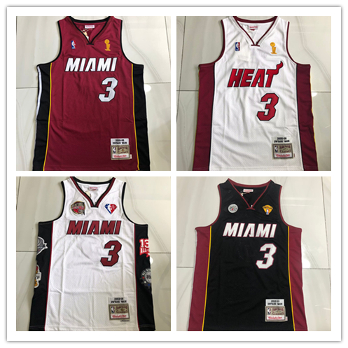 Áo bóng rổ Miami Heat với logo của Jimmy Butler số 22 và Dwyane Wade số 3
