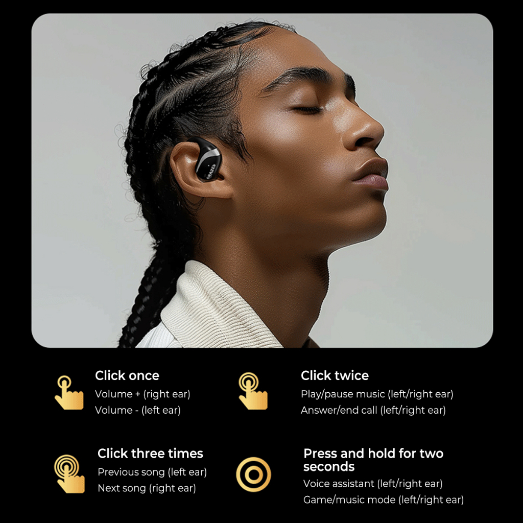 Lenovo ERAZER X9 OWS Tai nghe không dây  Bluetooth 5.4 âm thanh nổi Hifi Music IPX4 Tai nghe thể thao | BigBuy360 - bigbuy360.vn