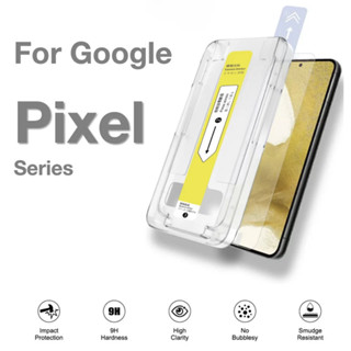 Dành Cho Google Pixel 9 Pro XL Pixel 8 Pro 8A 7A 6A Bảo Vệ Màn Hình Kính Cường Lực Chống Bụi Điện Thoại Có Bộ Lắp Đặt Loại Bỏ Nổ