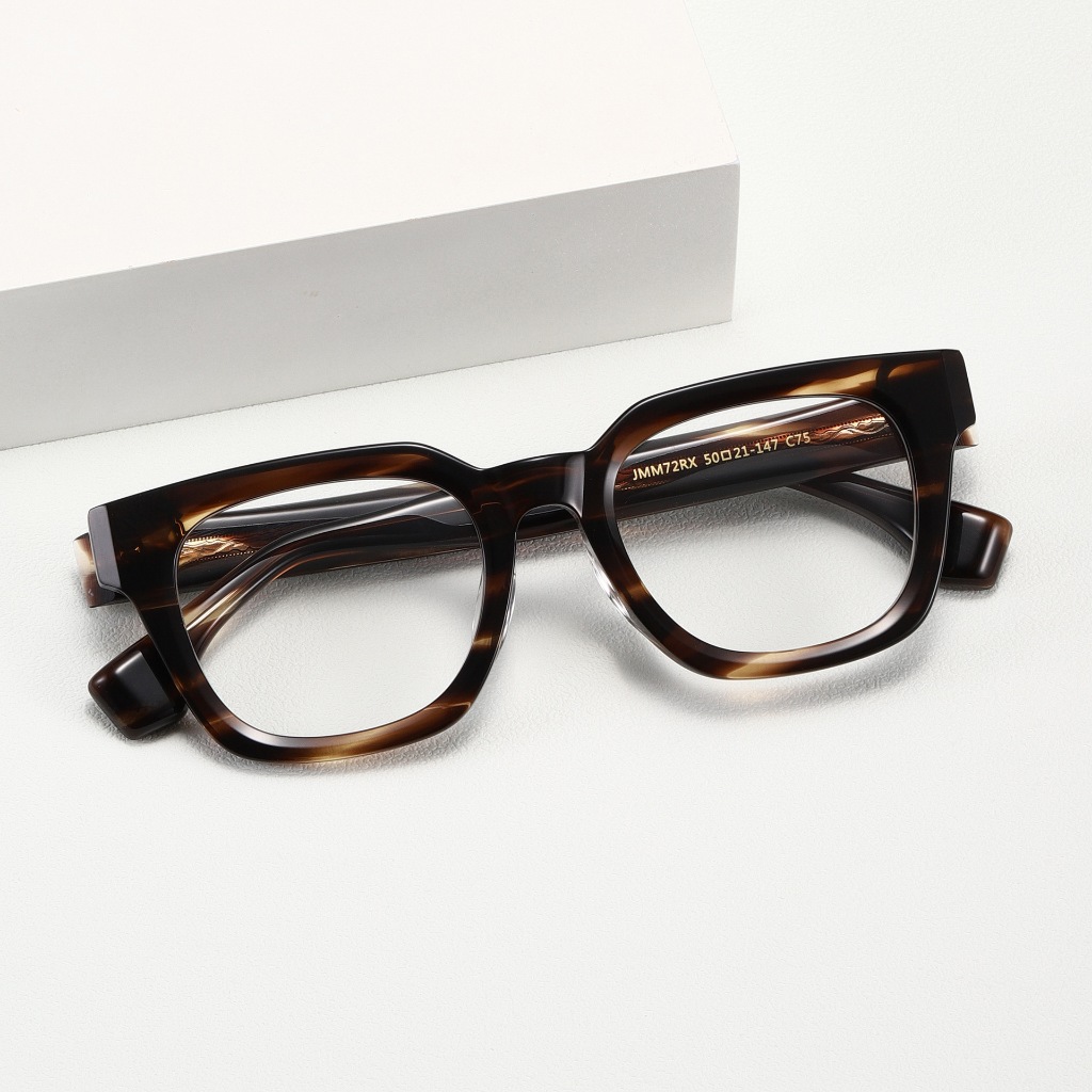 8.0 Dày Acetate Kính Khung Unisex Retro Lớn Khung Vuông Kính Mắt Quang Học JACQUEST JMM72RX
