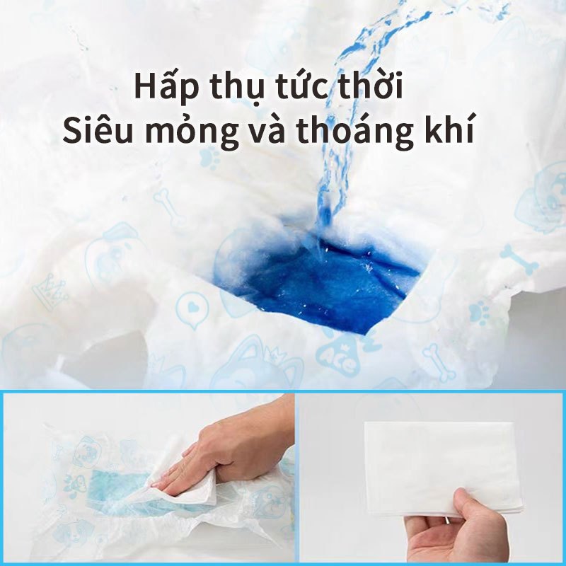 Tã Lót PAW ACE Thú Cưng 12 Gói Mềm Cho Chó Nam Và Nữ Nhiều Kích Cỡ M L XL XXL XXXL XXXXL Thoải Mái