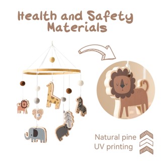  Bé Âm Nhạc Cũi Ong Mật Rattle Giường Chuông Treo Cũi Di Động Lục Lạc Giá Đỡ Chân Đế Đồ Chơi 0-12tháng Newbron 