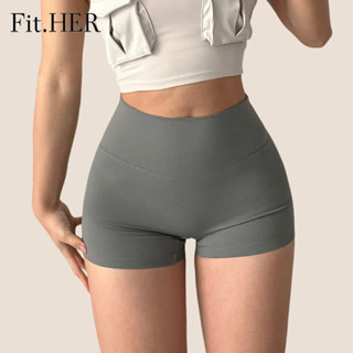 Fit.HER Quần Short Thể Thao Tập Luyện Eo Cao Quần Yoga Quần Legging Cao Cấp Chạy Bộ Đi Xe Đạp Đi Bộ Đường Dài Tập Gym Thể Dục Quần Short Thể Thao Hông Quần Tập Thể Dục Tập Yoga Quần Short Tập Thể Dục