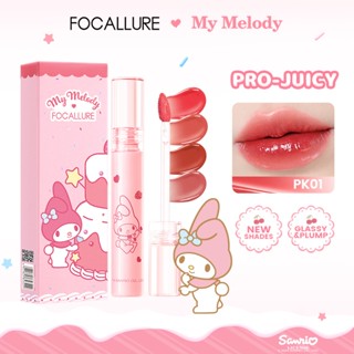 Focallure X Sanrio#CakeInJoy Pro-juicy Jelly Watery Tint Hàn Quốc Glassy High Pigment Long Wear Nhẹ Không Dính Khỏe Mạnh Dưỡng Ẩm 2.6g