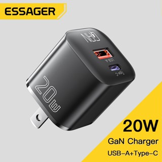 Essager Cốc Sạc Nhanh usb 20w PD QC 3.0 Cho samsung iphone Điện Thoại