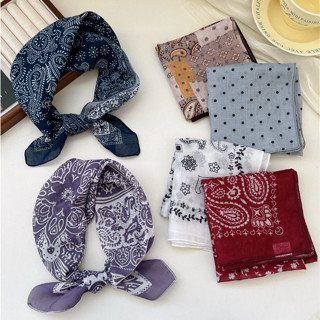 58 Vải Lanh Cotton Khăn Vuông Nhỏ Tươi Thoáng Khí Nữ Mềm Mại Nghệ Thuật Trang Trí Khăn Lụa Nhỏ