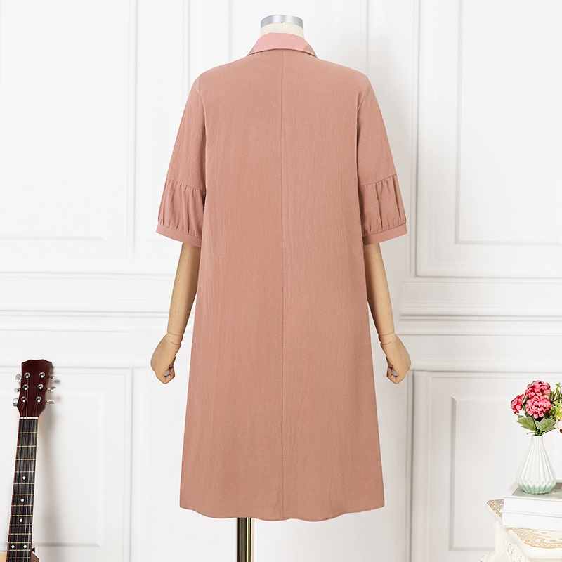 Zanzea Nữ Áo Sơ Mi Hàn Quốc Cổ Ba Phần Tư Tay Nút Váy Rời | BigBuy360 - bigbuy360.vn