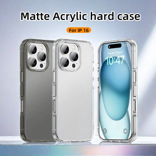 Ốp lưng cứng Acrylic mờ tương thích cho iphone 12 13 14 15 16 17 pro max