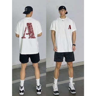 PEAR DODO Son môi chữ V in Mỹ mùa hè bom tấn thương hiệu cotton nam nữ phụ kiện áo thun ngắn tay
