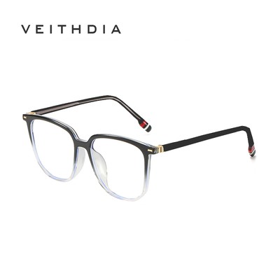 Veithdia Thời Trang Phong Cách Nghệ Thuật Khung PC Kính Vuông Nam Nữ Chống Ánh Sáng Xanh Kính 5501
