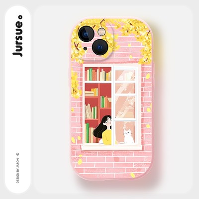 Ốp lưng JURSUE dễ thương đẹp hoạt hình dễ thương đẹp đáng yêu thời trang cho iPhone 17 16 15 14 13 12 11 Pro Max SE 2020 X XR XS ip 7 8 Plus kute Y5363Q