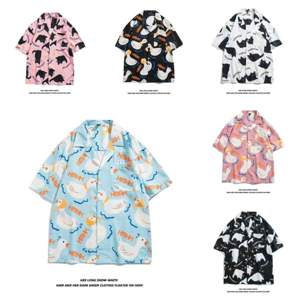 M-3XL Nam Retro Hoa Hawaii Áo Sơ Mi Nam Tay Ngắn M-3XL 100 Phong Cách