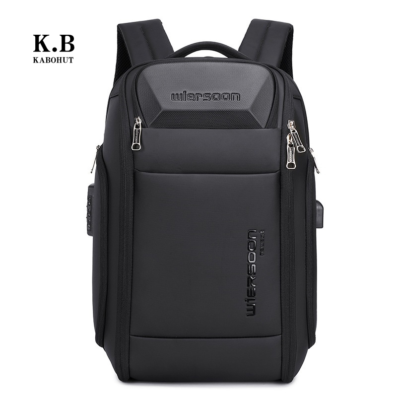 Ba lô du lịch công sở định hình nam Kabohut Túi đựng Laptop chống trộm (15,6 inch)