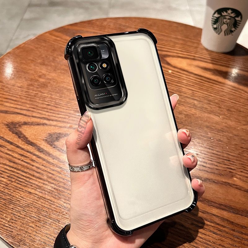Ốp Lưng Trong Suốt Cho Xiaomi Redmi Note 11 Pro 11S Air-Bag Chống Rơi Vỏ Điện Thoại Mềm Trong Suốt Vỏ Bảo Vệ