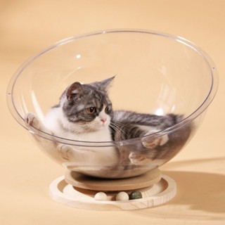 Space Capsule Giường cho mèo trong nhà Tổ ngủ cho mèo, Đồ nội thất cho mèo ổn định đa năng